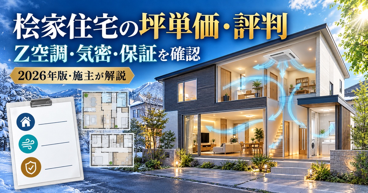 桧家住宅の坪単価・評判をZ空調・気密・保証から確認する2026年版記事
