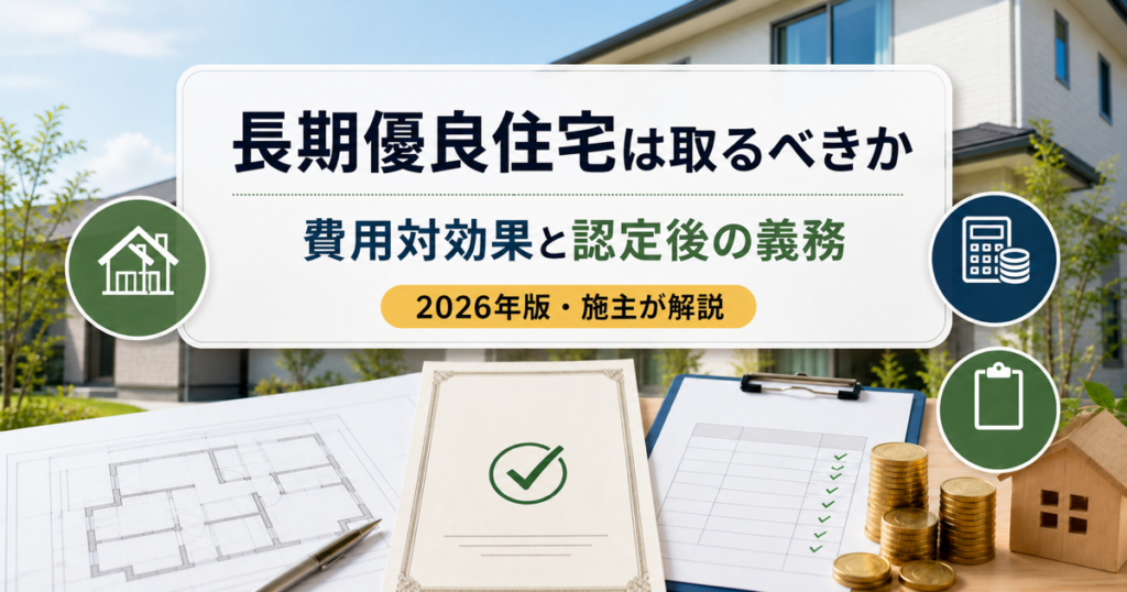 長期優良住宅の費用対効果と認定後の維持保全義務を解説