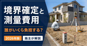 土地の境界確定と測量費用を施主が解説