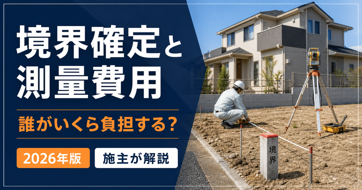 土地の境界確定と測量費用を施主が解説